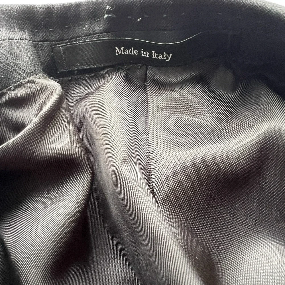 Ermenegildo Zegna Blazer 52‎ EU 44 US Black Roma Fit Italy Made Wool Sport Coat